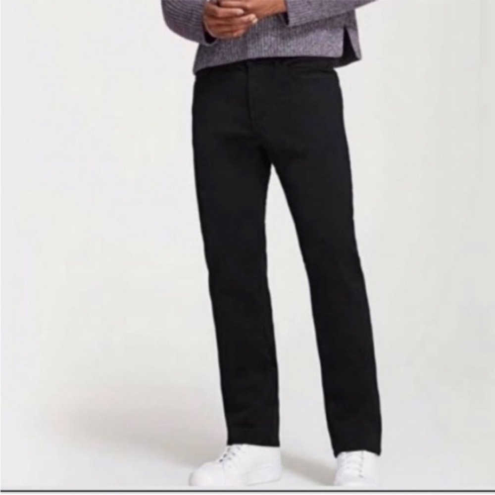 DL1961 Avery Black Modern Straight Leg Jeans 34x30